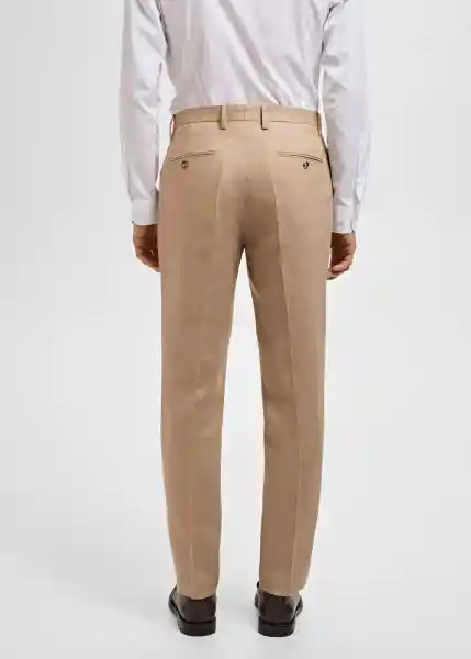 Pantalón Amalfi Beige Talla 46 Hombre Mango