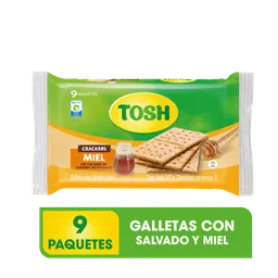 Galleta Tosh Miel Fit Bolsa 9 x 3 x 243 g