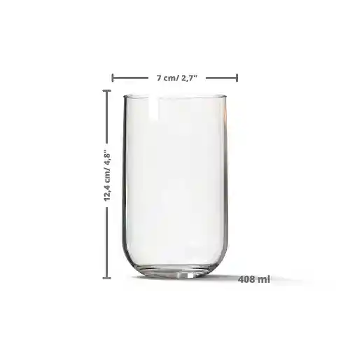 Cristar Set de Vasos Capella Alto 13 oz