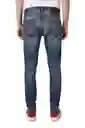 Diesel Jean D-Strukt Para Hombre Azul Medio Talla 30