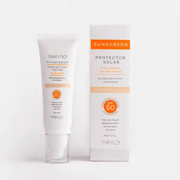 Protector Solar Tono Claro +50 Spf 80 Ml