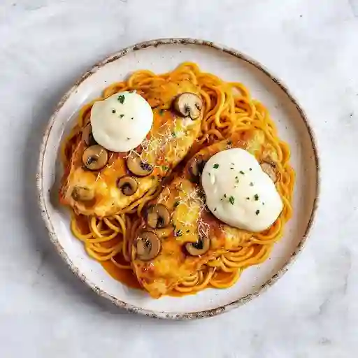 Pollo Champinon Y Ricotta