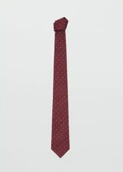 Corbata Dots8 Burdeos Talla 99 Hombre Mango