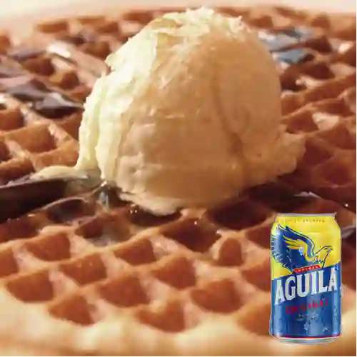 Combo Waffle Clásico + Aguila Orig Lta 330ml
