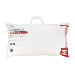 Almohada Microfibra 50 X 90 Cm Blanco Diseño 0001