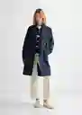 Abrigo Trench Navy Talla 19 Teen Niñas Mango