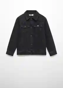 Chaqueta Cazadora John Tejano Negro Talla 08 Niños Mango