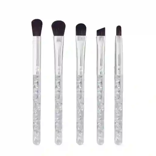Juego de Brochas Para Maquillaje Serie Silvery Gray Miniso