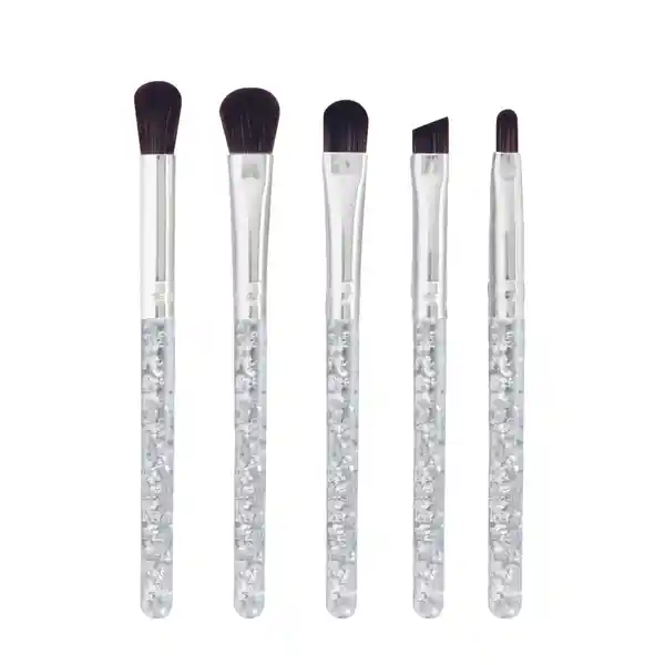 Juego de Brochas Para Maquillaje Serie Silvery Gray Miniso