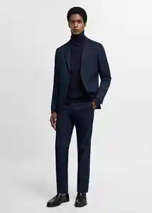 Pantalón París Marino Talla 36 Hombre Mango