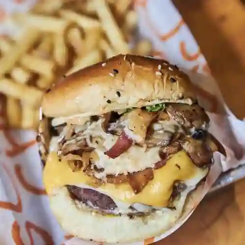 Combo Hamburguesa Mushroom Bacon