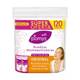 Rueditas Desmaquilladoras Pomys Original X 120 Und