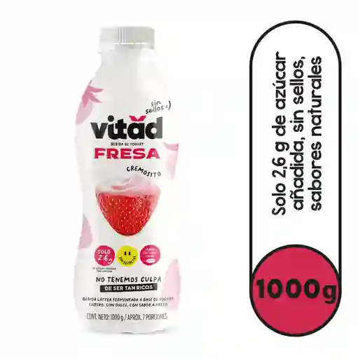 Vitad Bebida de Yogurt Sabor Fresa