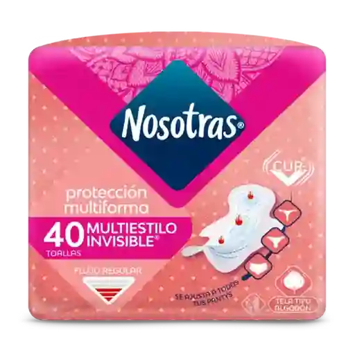 Nosotras Toalla Higiénica Invisible Multiestilo