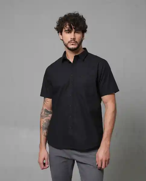 Camisa Hombre Negro S 110 110G001_NEG194007 Rifle