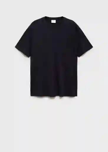Camiseta Liman Navy Talla M Hombre Mango