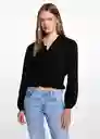 Blusa Rain Negro Talla 21 Teen Niñas Mango