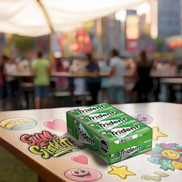 Trident Chicle Sin Azúcar Yerbabuena