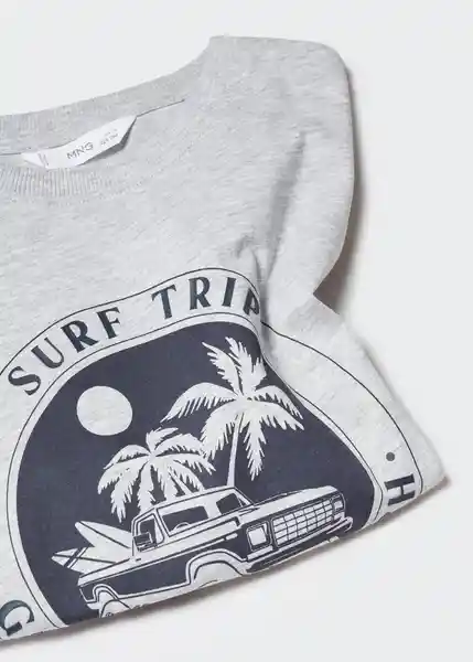 Camiseta Surftrip Gris Medio Vigoré Talla 10 Niños Mango