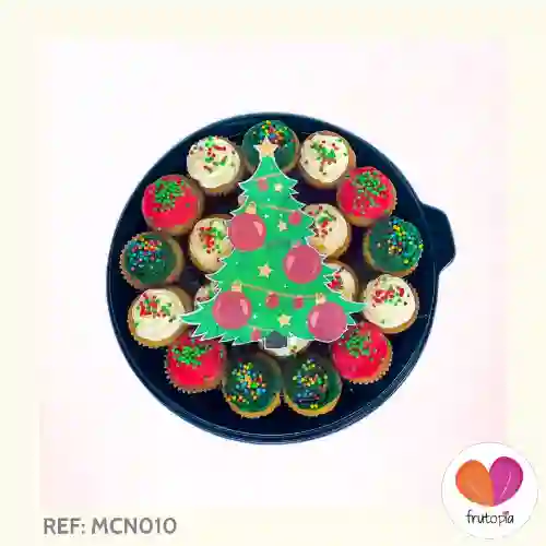 Minicupcakes Navidad X 20 Ref: Mcn010