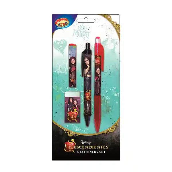 Disney Set Escolar Guardaminas Borrador Descendientes