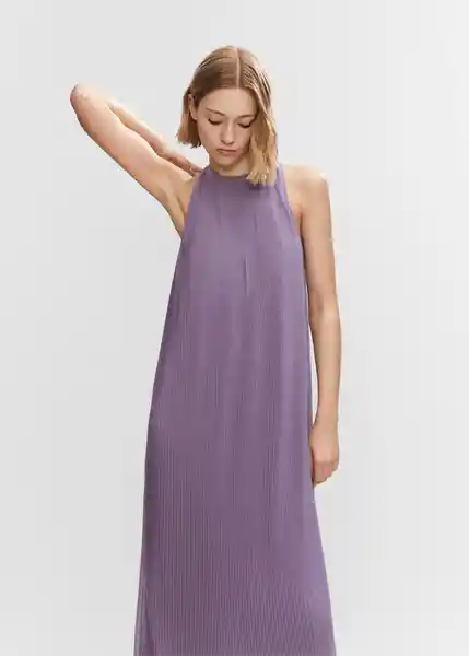 Vestido Themis-A Malva Talla S Mujer Mango