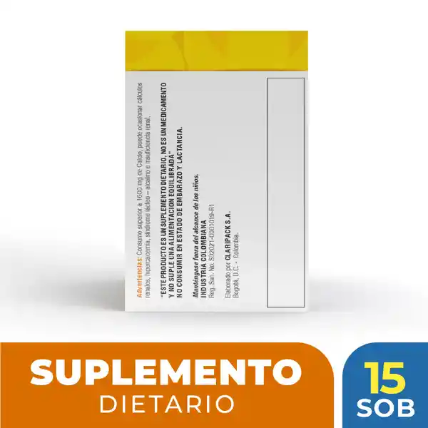 Calcitral Medicamento Granulado Sabor Naranja