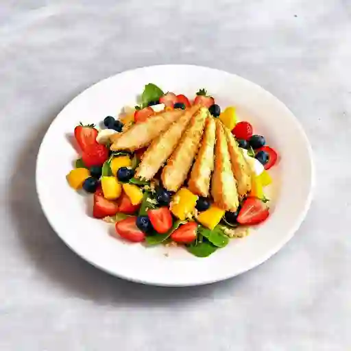 Ensalada De La Casa Adicion Milanesa Pollo