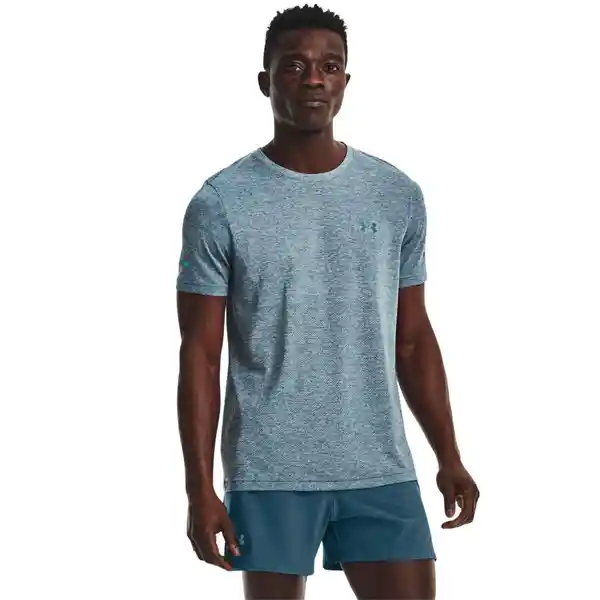 Under Armour Camiseta Ua Seamless Stride Ss Azul Talla XL