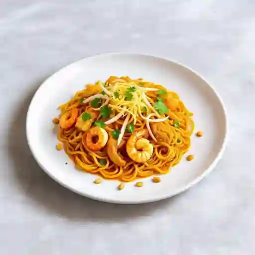 Phad thai con pollo