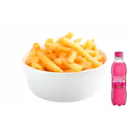 Combo Papas a la Francesa + Postobón Manzana 250 ml