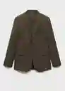 Blazer Americana Milan Khaki Talla 50 Hombre Mango