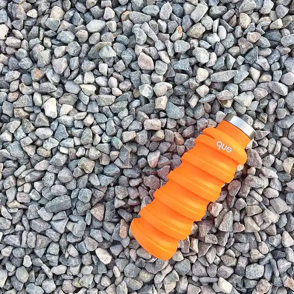 Qué Bottle Botella Plegable Q Naranja