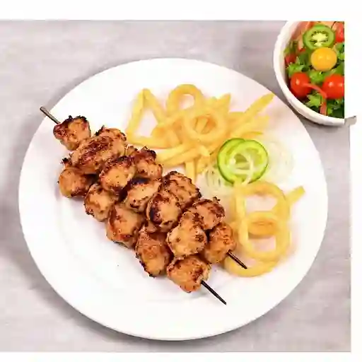 Brochetas Mixta (Res, Pollo)