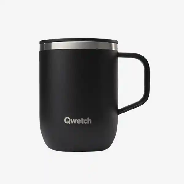 Qwetch Mug Isotérmico Negro Mate 350 mL
