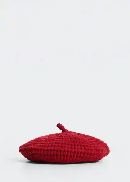 Gorro Beret Rojo Talla 99 Mujer Mango