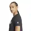 Adidas Camiseta Manga Corta W Lin Lifestyle de Mujer Negro T M
