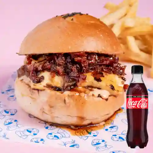 Hamburguesa mela caramela + coca-cola sa