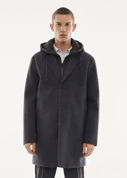 Abrigo Train Gris Talla XS Hombre Mango