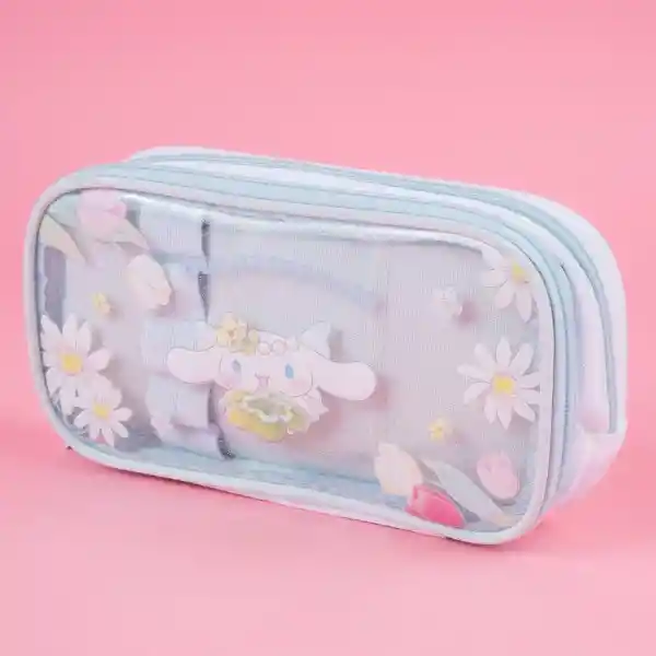 Cartuchera Con Doble Capa Serie Sanrio Cinnamoroll Miniso