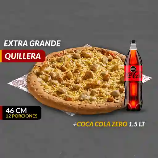 Pizza (xl) quillera + coca cola zero 1,5