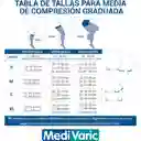 Medi Varic Media A La Rodilla Mediana Compresion Negro S
