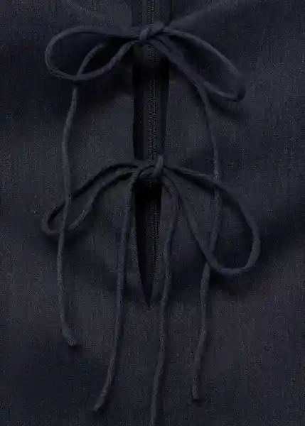 Vestido Deni Azul Talla M Mujer Mango
