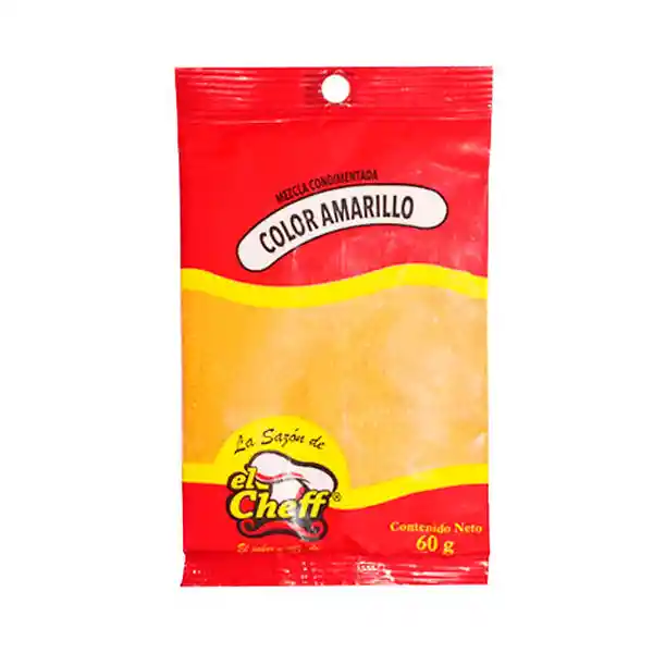 El Cheff Condimento Color Amarillo