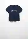 Camiseta End Navy Talla 20 Teen Niñas Mango