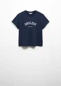 Camiseta End Navy Talla 20 Teen Niñas Mango
