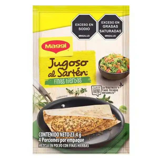 Jugoso al Sartén MAGGI Pollo a las finas hierbas x 23,4g