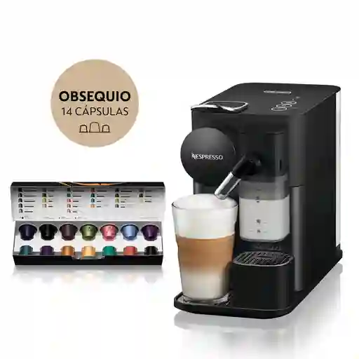 Nespresso Cafetera Lattissima One Negra