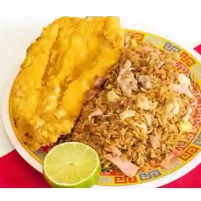 Robalo Grande y Arroz