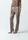Pantalón Mujer Gris Fungi Medio 8 431G362 Naf Naf